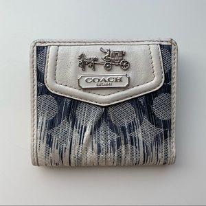 COACH Small Women’s Wallet - Blue & White
